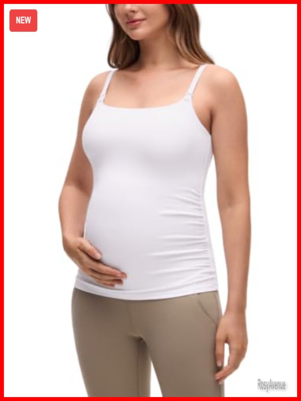 Maternity Nursing Tank Top Built-in Bra